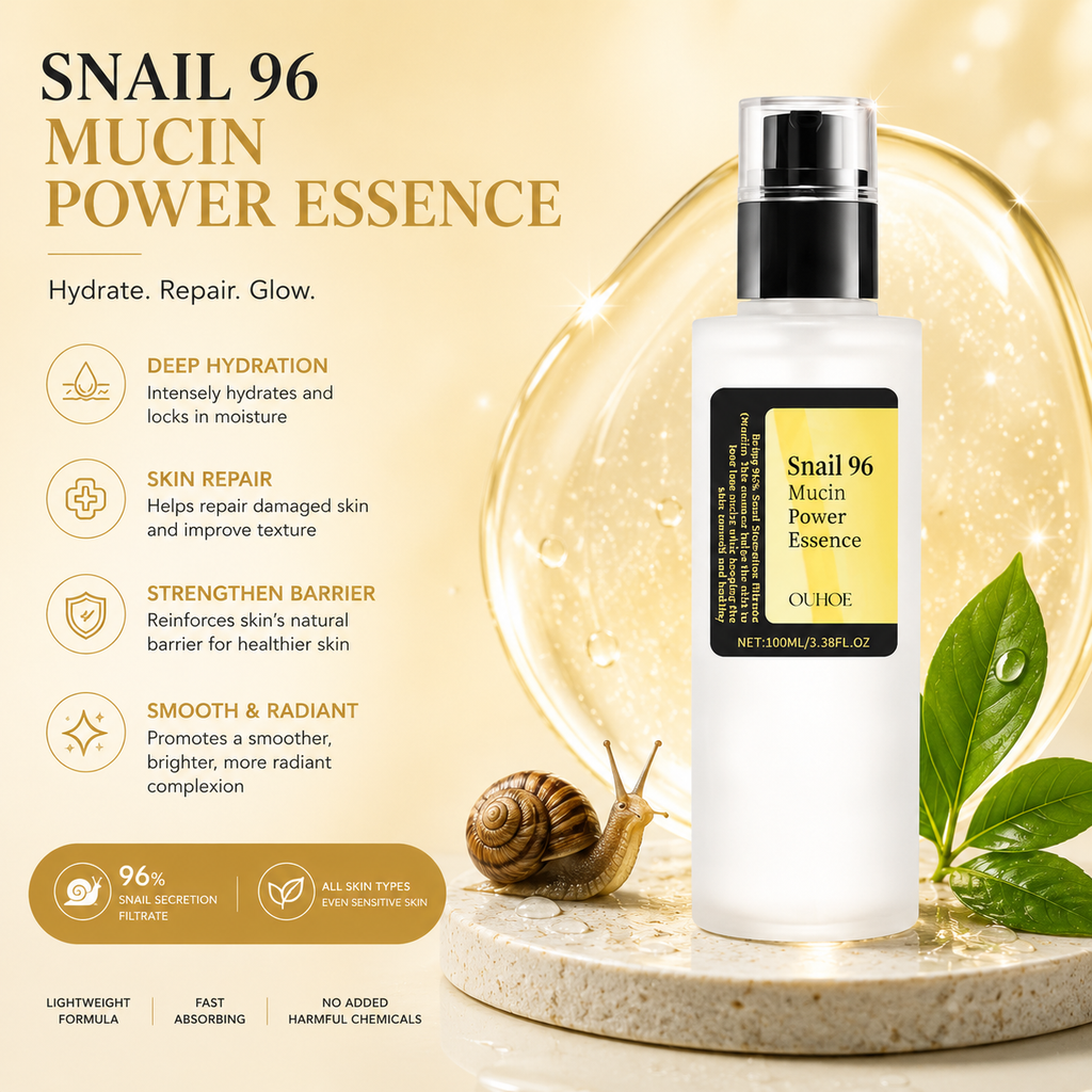 COSRX Advanced Snail 96 Mucin Power Essence — Glass Skin & Barrier Repair Formula