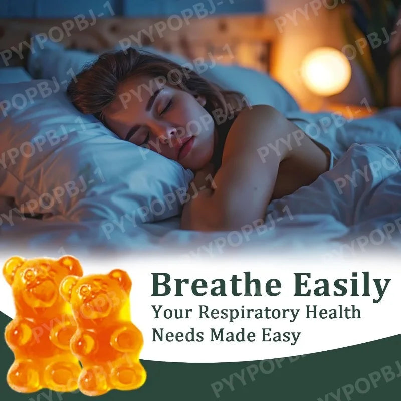 Mullein Leaf Gummies — Daily Lung Support, Respiratory Health & Sinus Relief Supplement 60 Pieces