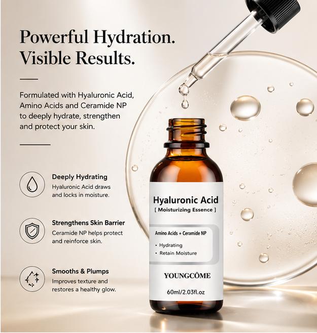 Hyaluronic Acid Serum — Deep Hydration & Skin Repair for All Skin Types