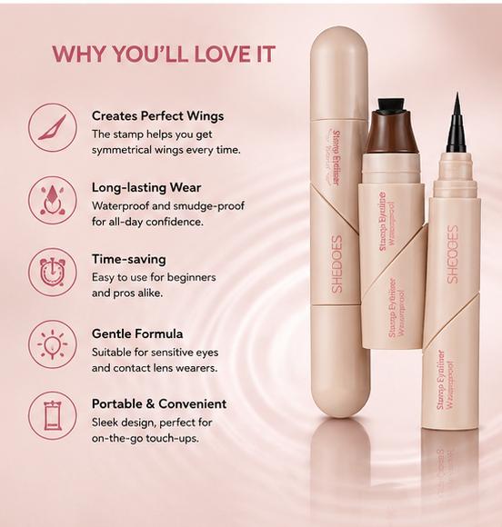 Waterproof Eyeliner Pen — Smudge-Proof, Fast Drying & Durable Eye Liner for All Day Wear