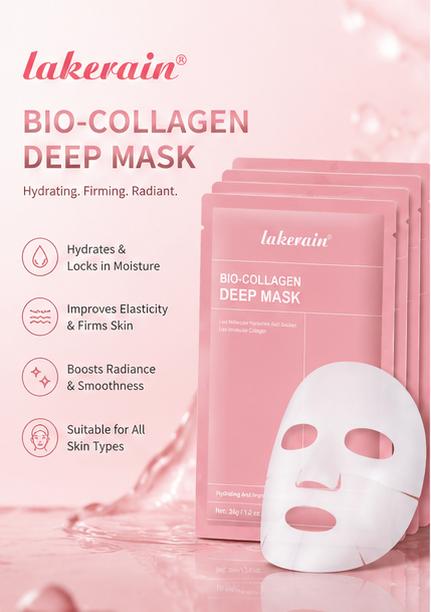 Bio-Collagen Real Deep Hydrogel Mask — Overnight Skin Firming, Elasticity & Pore Minimizing Formula