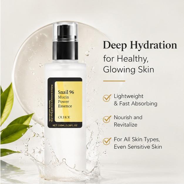 COSRX Advanced Snail 96 Mucin Power Essence — Glass Skin & Barrier Repair Formula